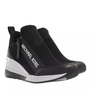Michael Kors Women's Willis Wedge Trainer, Black, 7.5